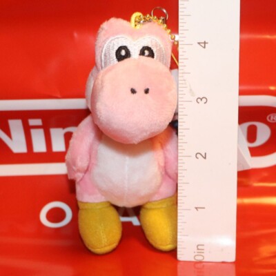 SUPER NINTENDO WORLD YOSHI Plush Keychain Figure Pink Rare USJ
