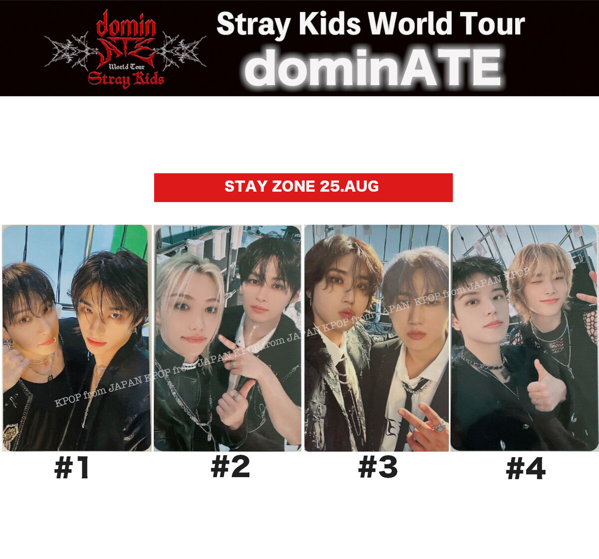 STRAY KIDS WORLD TOUR DOMINATE ATE SEOUL STAY ZONE PHOTOCARD STRAY KIDS WORLD TOUR DOMINATE ATE SEOUL STAY ZONE PHOTOCARD