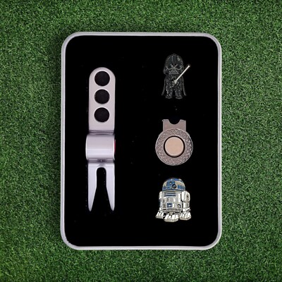 Coffret Cadeau Star Wars Golf: Outil à Divot Dark Vador Et Marqueur Balle R2-D2 OG Golf
