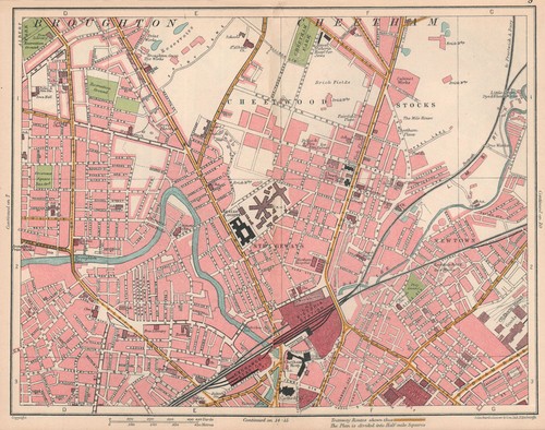 MANCHESTER NORTH. Cheetwood Cheetham Victoria Broughton 1927 old vintage map