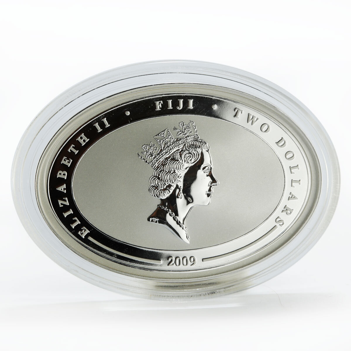 Fiji 2 dollars Famous Airships German LZ 129 Hindenburg colored