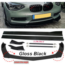Universal For Bmw Front Bumper Lip Spoiler86.6 Side Skirt Body Kits Po