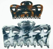 Delsol Hair Claw Clasp Jaw Clip Cut Out Filigree Scroll Women New Made in France