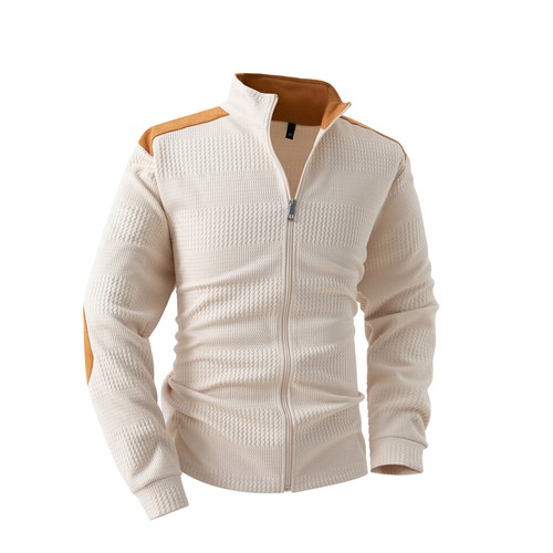 Men's Casual Zipper Sweatshirt Long Sleeve Sports Sweatshirt Hoodie Outwear