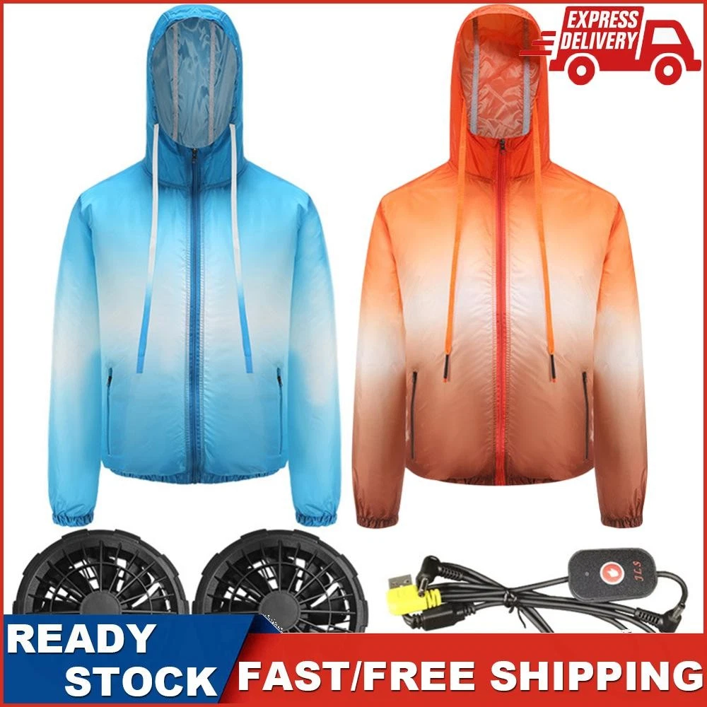 VETEMENTS Vestiti Protezione Solare Sfumato 3 Ingranaggi Ventilatore Estivo Vestiti per Lavoro Alta Temperatura