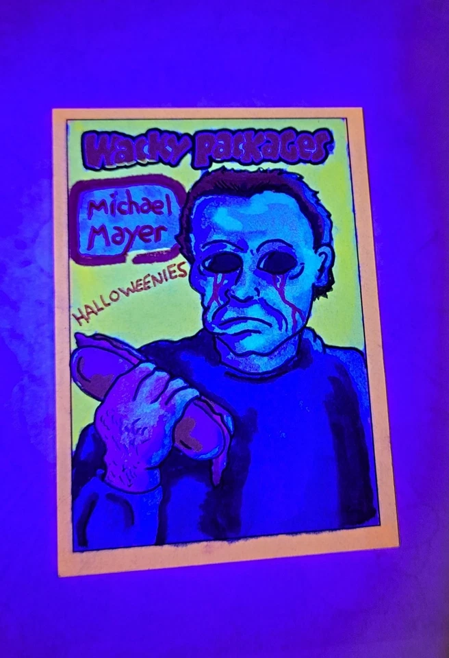 WACKY PACKAGES SKETCH CARD HALLOWEEN 2025 HALLOWEENIES SCHERES HORROR  - Image 3 of 3