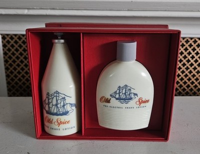 Vintage OLD SPICE 3350 After Shave, Cologne, Deodorant Bottles READ Full - Empty
