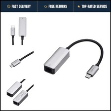 USB-C to RJ45 Gigabit Ethernet Adapter, Portable, Grey, Aluminum