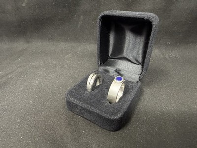 2 Sterling Silber 925 Ringe mit Box Konvolut