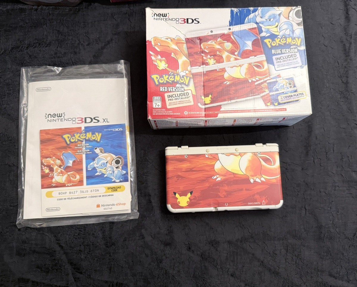 Nintendo 3DS 20th Anniversary Pokemon Red Blue Edition | eBay
