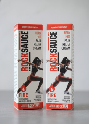 TWO PACK RockSauce Fire, 3 oz Roll-Ons - Easy to use Pain Relief - FREE SHIPPING