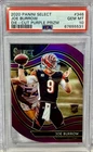 2020 Select - Field Level Joe Burrow Purple Prizm Die-Cut RC Rookie PSA Gem 10