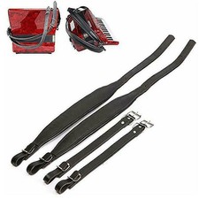 Pair of Accordion straps 80-96-120- bass thickened double pu-leather top quality