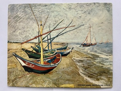 Chevron Gemäldegalerie:  van Gogh - Boote am Strand - Kunstdruck 1960er