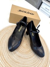 BOKIMD Womens Black Latin Salsa Character Shoes Pump- Size 6.5