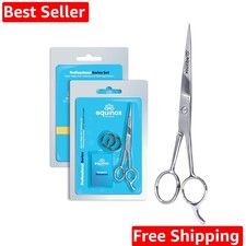 Equinox 6.5" Professional Hair Cutting Scissors for Men  Women - Ice Tempere...