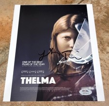 Joachim Trier signed 8x10 photo autograph PSA DNA Director Thelma