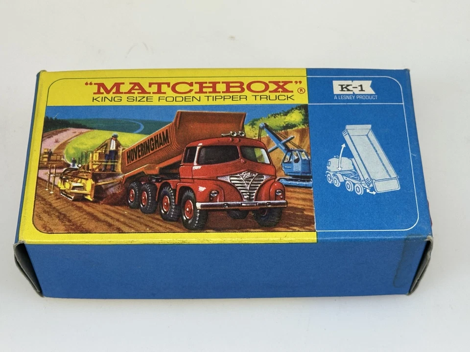 Vintage Matchbox Kingsize K-1 Foden Tipper Truck HOVERINGHAM Mint in Box - Image 4 of 4