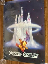 Atari Crystal Castles Vintage Original Poster 23x35 Read Description Video Game