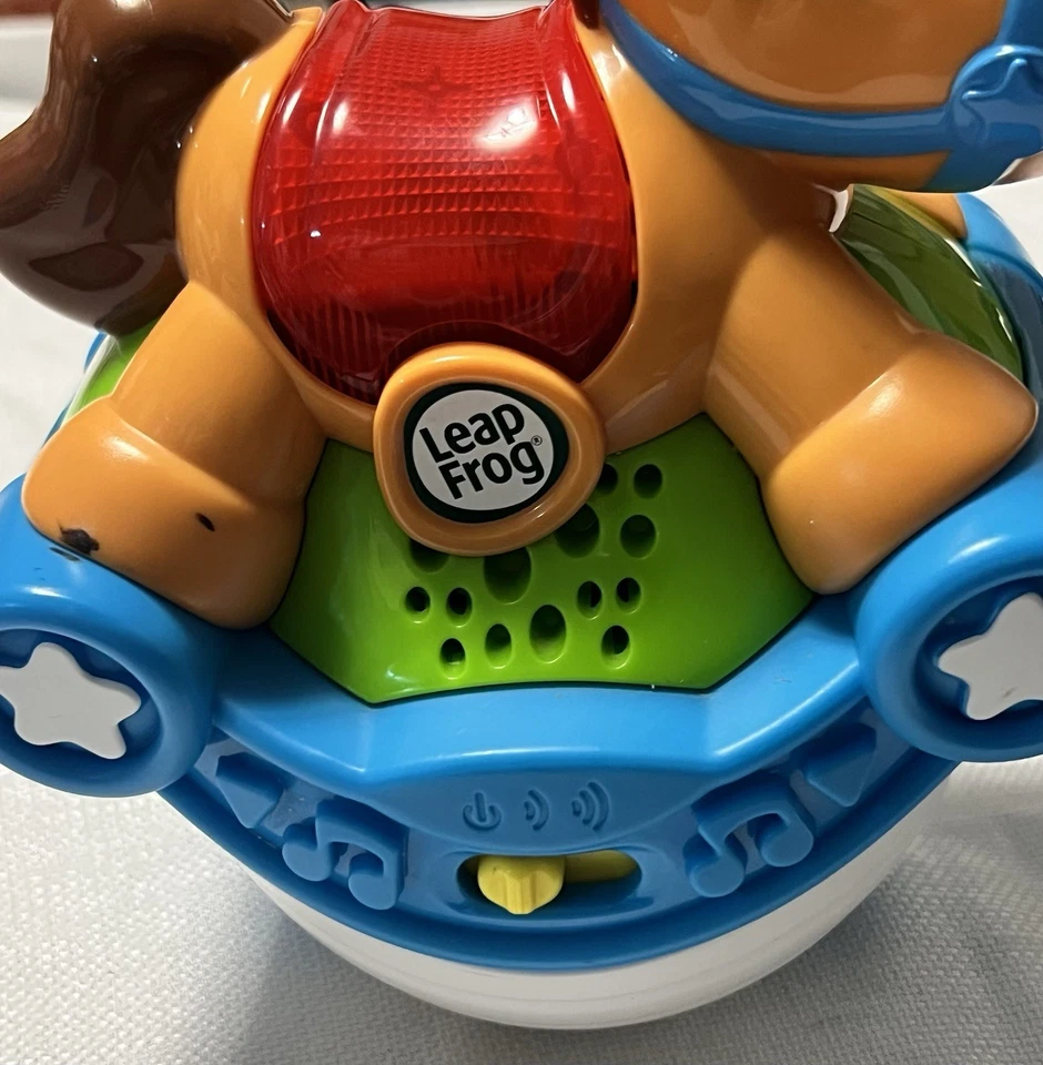 Leap Frog Roll And Go 摇马婴儿玩具灯声音音乐滚动测试 — 第 2/4 张图片