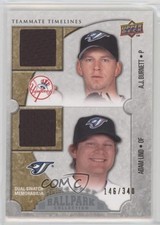 2009 Upper Deck Ballpark Collection 146/340 AJ Burnett Adam Lind #164 11z5