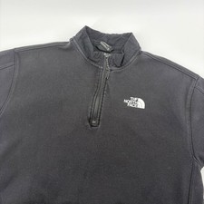 The North Face Womens XL Black Quarter Zip Short Sleeve Pullover Mock Neck Top