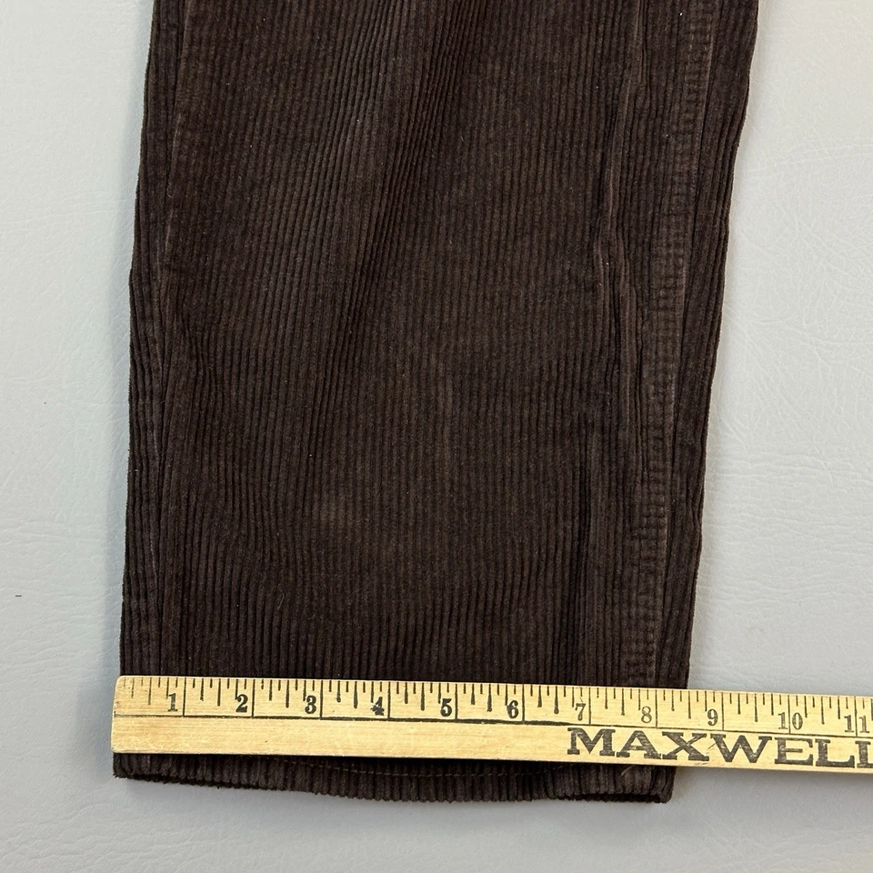 Empyre Pants Mens 32 Brown Corduroy Relaxed Straight Embroidered Skate Punk - Image 4 of 4