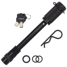 79831 Keyed Unique 5/8" Trailer Hitch Lock with Extra Long 4-1/2" Span, Doubl...