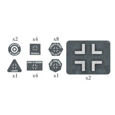 Flames of War GE913 German Early W Tokens Objectives Gaming Miniatures