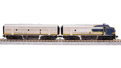 Broadway N-Scale 7750 EMD F7A-Unpowered F7B Set Sound and DCC Santa Fe #329 341A