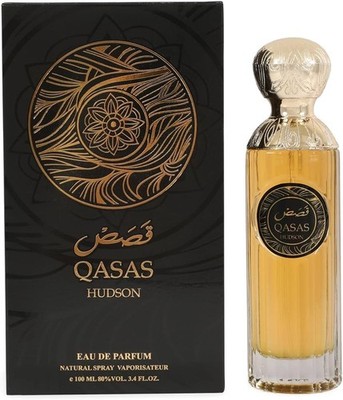 Qasas Hudson Spray Pefume Eau De Parfum for Men and Women 100Nl/3.3 FLOZ Manasik