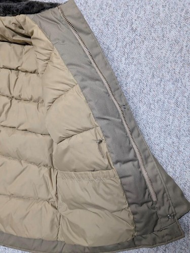 vintage USA made BROWNING puffer GOOSE DOWN coat XL leather trim PARKA insulated - Picture 9 of 15