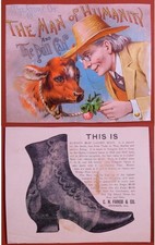 C H Fargo & Co Ladies Boots Chicago Victorian Trade Cards s4