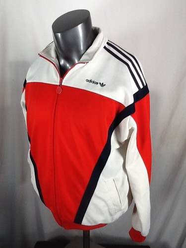 Vintage Adidas Tricolor Panel Track Jacket Men’s (Large) 80’s 90’s Trefoil by Adidas, Size L, $30 - Photo 4