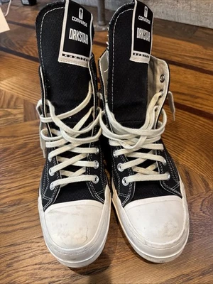 Rick Owens x Converse DRKSHDW DBL DRKSTAR Chuck 70 High Black for