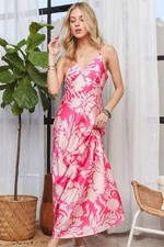 Dresses Trendsi ADORA Pink Spaghetti Strap Maxi Dress Small