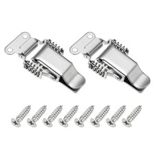 Stainless Steel Spring Loaded Toggle Latch, L,Silver  2 Pcs 