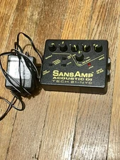 Tech 21 NYC SansAmp Acoustic DI Direct Box Preamp Guitar Effect Pedal W/ Adapter