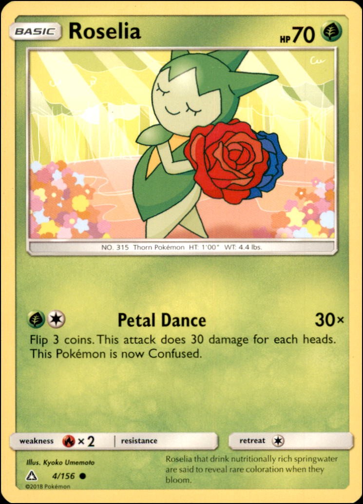 Pokemon - Roselia #4/156 - SM - Ultra Prism Common