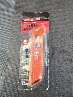 #ad #ad Rare Sears Craftsman USA Nos Neon Range Box Cutter Utility Knife 94856 Neon $44.95