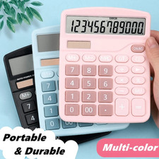 1 pc Solar Scientific Calculator Large Display Cute Office Desktop Calculator