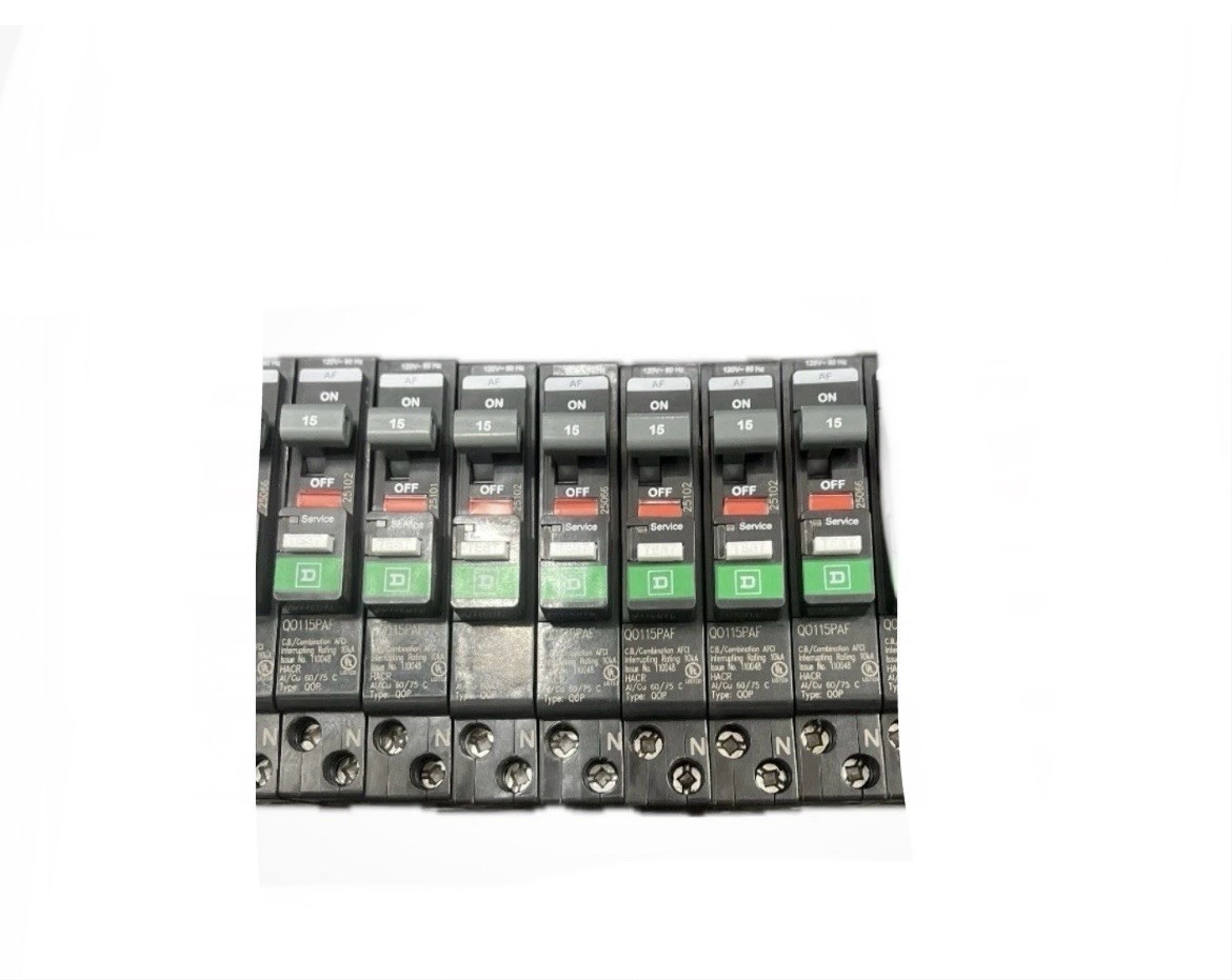 Lot of 7 PCS Square D QO115PAF - 1P - 15A - AFCI Circuit Breakers