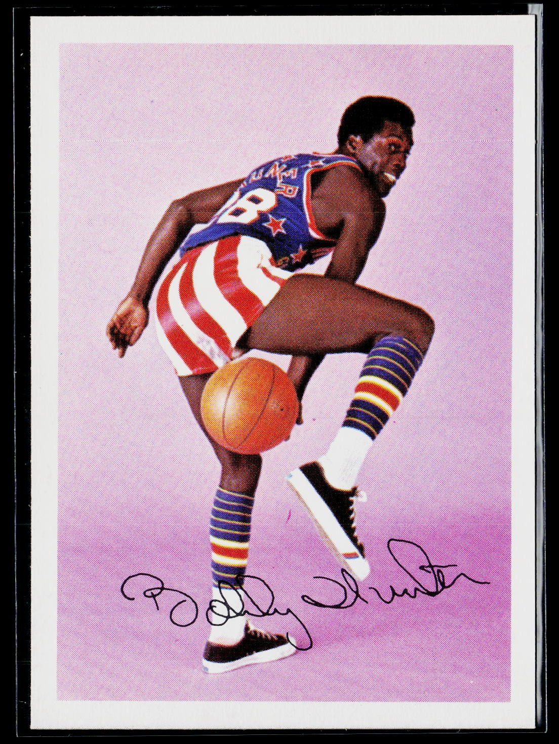 1971 Fleer Cocoa Puffs Harlem Globetrotters #21 Bobby Hunter
