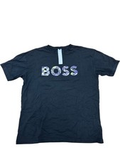 BOSS Black T-Shirt Logo Print Crew Neck Casual XL