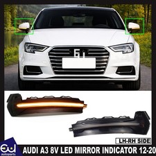 2X FOR AUDI 8V RS3 S3 A3 DYNAMIC LED WING MIRROR INDICATOR TURN SIGNAL LIGHT 12V