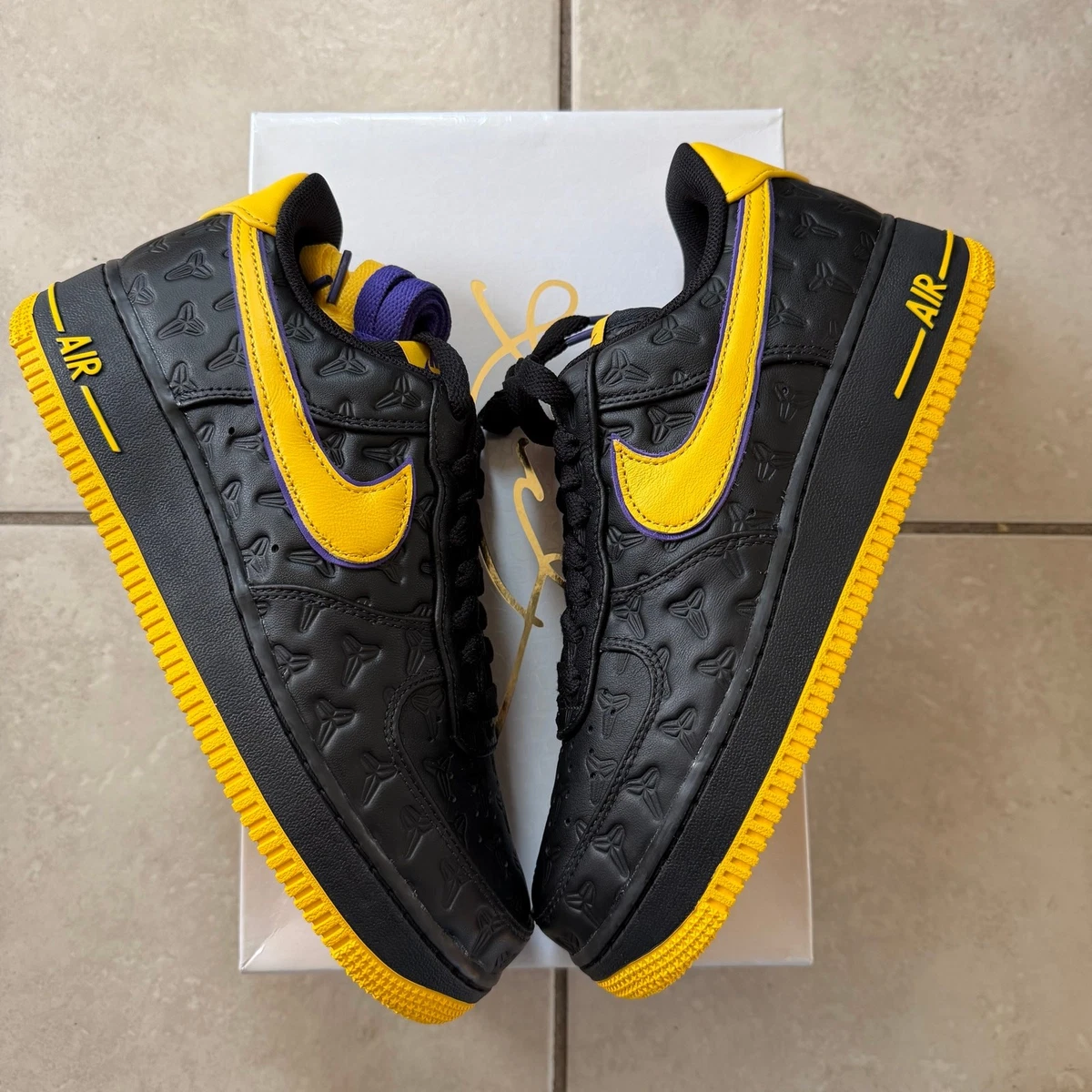 Nike Air Force 1 Low Black Varsity Maize for Sale | Authenticity