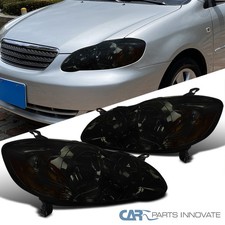 Fits 2003-2008 Toyota Corolla Replacement Smoke Headlights Lamp Leftright 03-08 Fits 2003-2008 Toyota Corolla Replacement Smoke Headlights Lamp Leftright 03-08