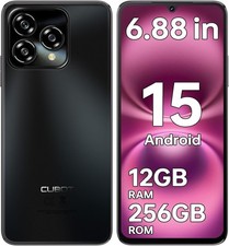 Cubot A40 Factory Unlocked-4GB RAM+256GB/TF 1TB ROM Smartphone, 6.88" HD BK