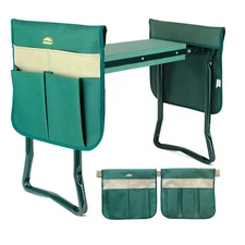 G GOOD GAIN- Garden Kneeler Seat Gardening Stool Widen Soft Kneeling Pad- Green 