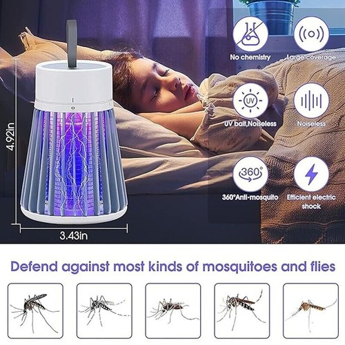 Electric Mosquito Killer Lamp – LED UV Bug Zapper Fly Insect Catcher Trap - Picture 7 of 9